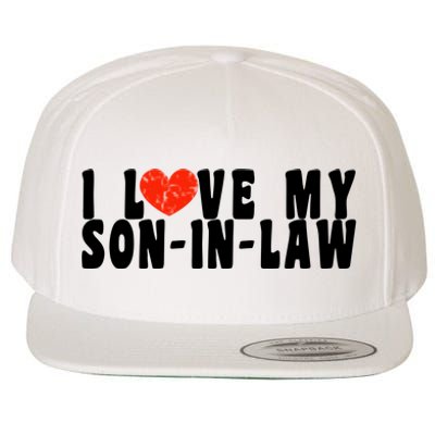 I Love My SonInLaw Wool Snapback Cap