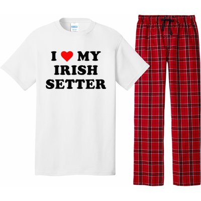 I Love My Irish Setter Dog retro vintage design Pajama Set