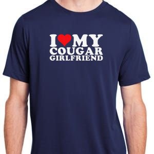 I Love My Cougar Girlfriend I Heart My Cougar Girlfriend Gf Adult ChromaSoft Performance T-Shirt