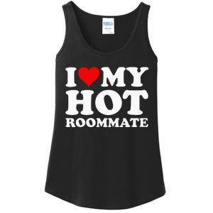 I Love My Hot Roommate Ladies Essential Tank