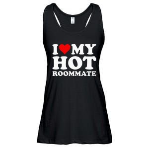 I Love My Hot Roommate Ladies Essential Flowy Tank