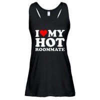 I Love My Hot Roommate Ladies Essential Flowy Tank