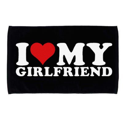 I Love My Girlfriend I Heart My Girlfriend Gf Microfiber Hand Towel