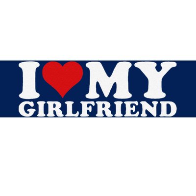 I Love My Girlfriend I Heart My Girlfriend Gf Bumper Sticker