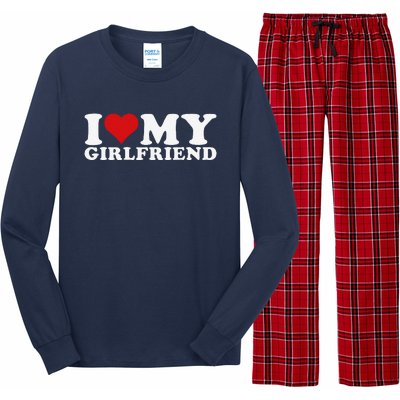 I Love My Girlfriend I Heart My Girlfriend Gf Long Sleeve Pajama Set