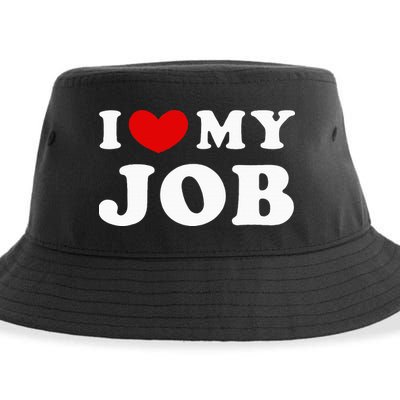I Love My Job I Heart My Job Sustainable Bucket Hat