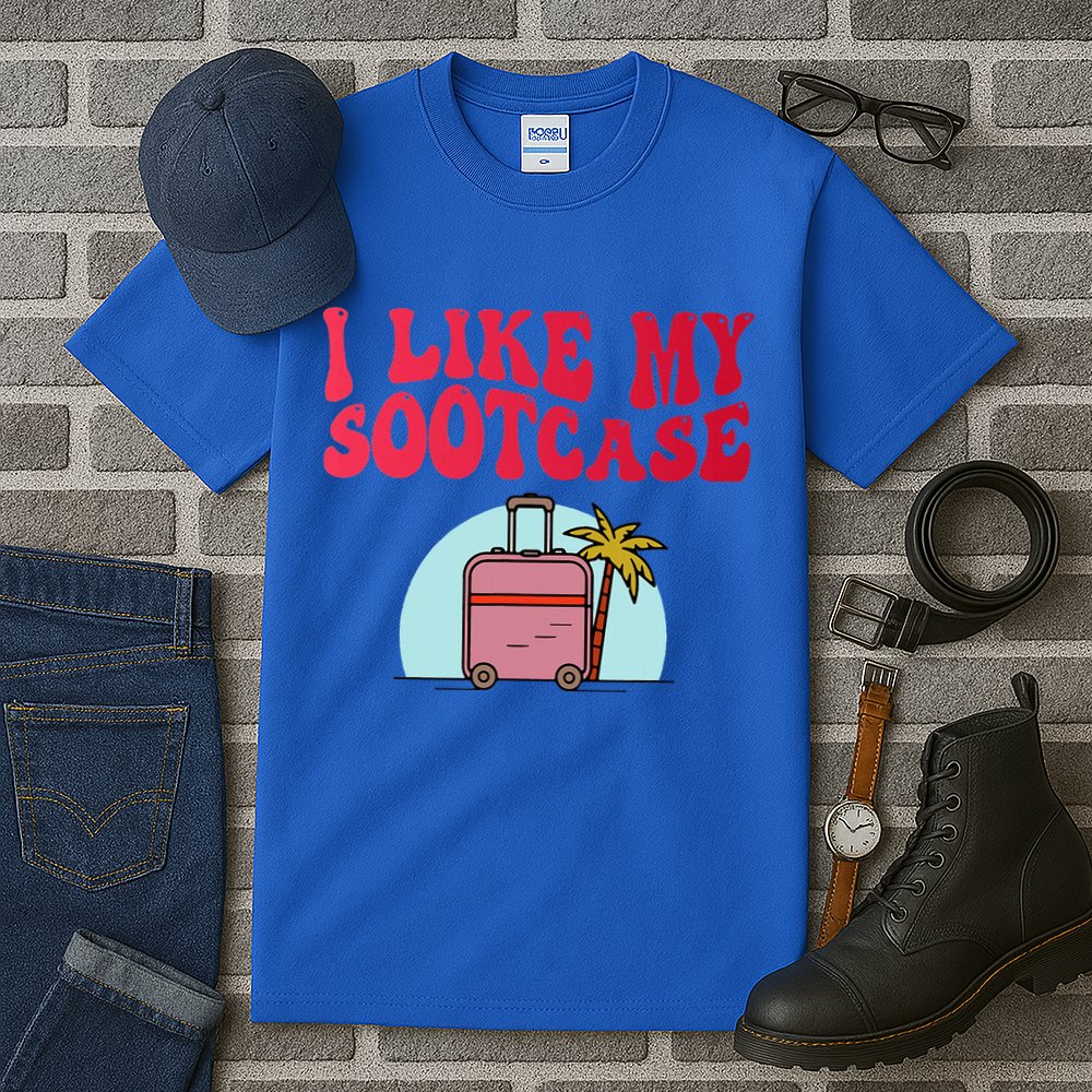 I Like My Sootcase Suitcase Tall T-Shirt