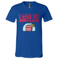 I Like My Sootcase Suitcase V-Neck T-Shirt