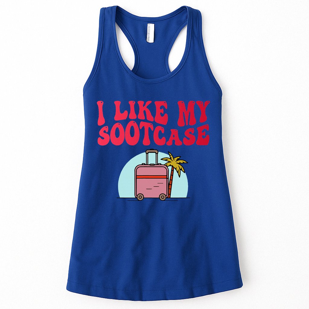 I Like My Sootcase Suitcase Womens Tank Top