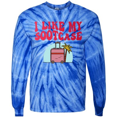 I Like My Sootcase Suitcase Tie-Dye Long Sleeve Shirt