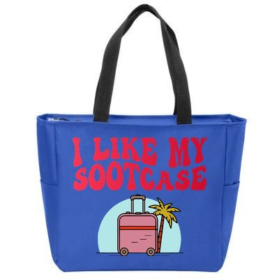 I Like My Sootcase Suitcase Zip Tote Bag