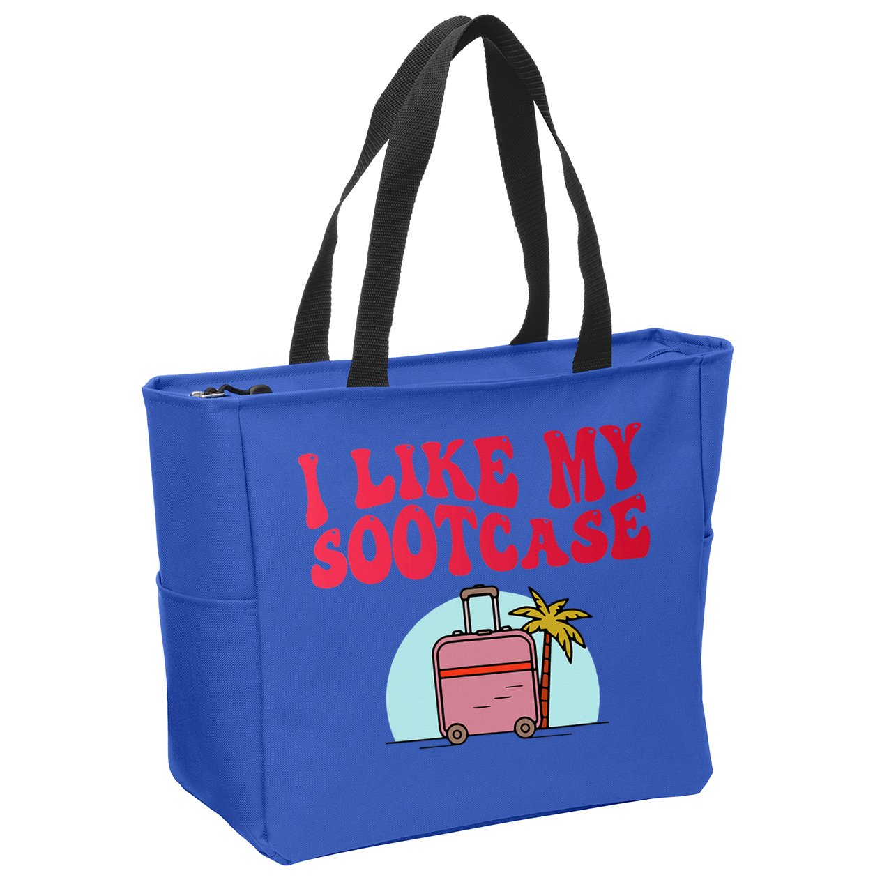 I Like My Sootcase Suitcase Zip Tote Bag