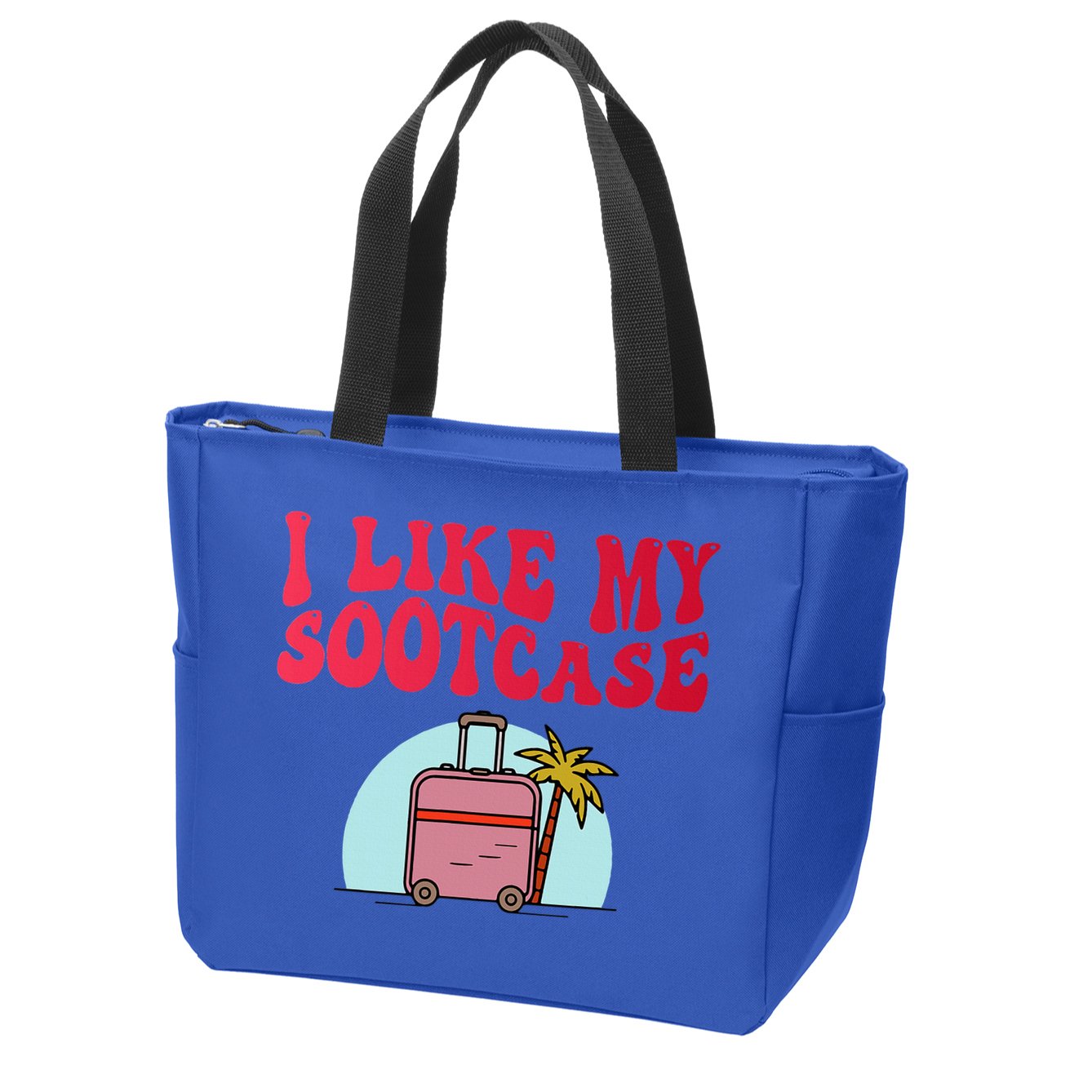 I Like My Sootcase Suitcase Zip Tote Bag