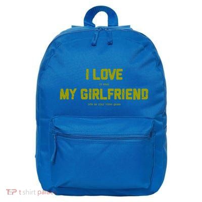 I Love My Friend Funny Video Gaming Gamer Gift Gift 16 in Basic Backpack