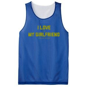 I Love My Friend Funny Video Gaming Gamer Gift Gift Mesh Reversible Basketball Jersey Tank