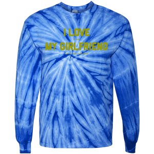 I Love My Friend Funny Video Gaming Gamer Gift Gift Tie-Dye Long Sleeve Shirt