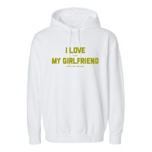 I Love My Friend Funny Video Gaming Gamer Gift Gift Garment-Dyed Fleece Hoodie