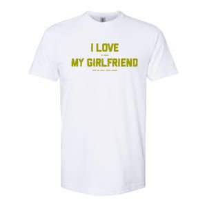 I Love My Friend Funny Video Gaming Gamer Gift Gift Softstyle CVC T-Shirt