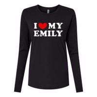 I Love My Emily Womens Cotton Relaxed Long Sleeve T-Shirt