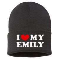 I Love My Emily Sustainable Knit Beanie