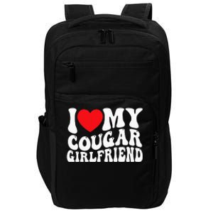 I Love My Cougar Girlfriend Groovy Retro Impact Tech Backpack