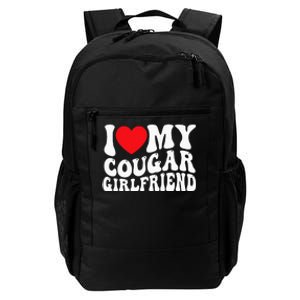 I Love My Cougar Girlfriend Groovy Retro Daily Commute Backpack