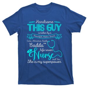 I Love My Nurse Proud Nurses Husband Gift T-Shirt