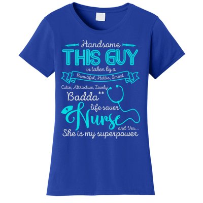 I Love My Nurse Proud Nurses Husband Gift Women's T-Shirt