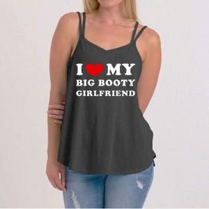 I Love My Big Booty Girlfriend I Heart My Big Booty Gf Women's Strappy Tank