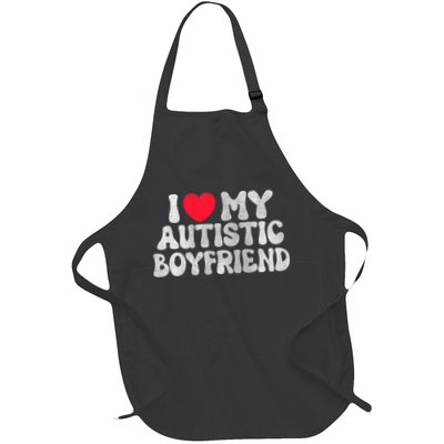 I Love My Autistic Boyfriend I Heart My Bf Girlfriend Apron