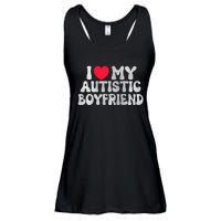 I Love My Autistic Boyfriend I Heart My Bf Girlfriend Ladies Essential Flowy Tank