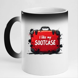 I Like My Sootcase Suitcase Funny Trump Victory 2024 Meme 11oz Black Color Changing Mug