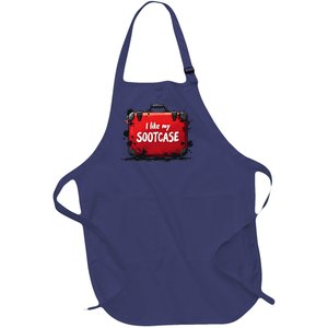 I Like My Sootcase Suitcase Funny Trump Victory 2024 Meme Full-Length Apron With Pockets