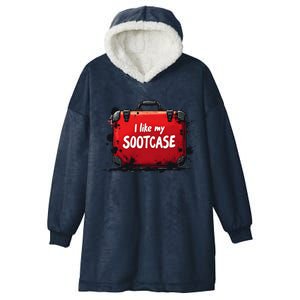 I Like My Sootcase Suitcase Funny Trump Victory 2024 Meme Hooded Wearable Blanket