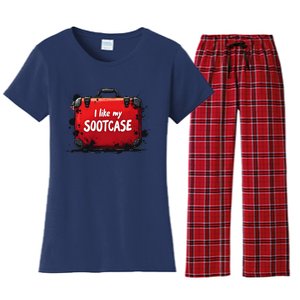 I Like My Sootcase Suitcase Funny Trump Victory 2024 Meme Women's Flannel Pajama Set