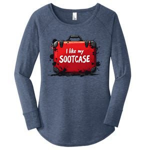 I Like My Sootcase Suitcase Funny Trump Victory 2024 Meme Women's Perfect Tri Tunic Long Sleeve Shirt