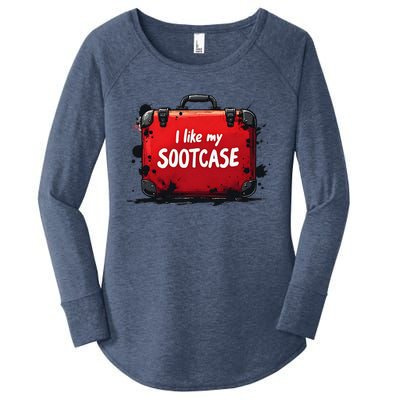 I Like My Sootcase Suitcase Funny Trump Victory 2024 Meme Women's Perfect Tri Tunic Long Sleeve Shirt