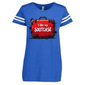 I Like My Sootcase Suitcase Funny Trump Victory 2024 Meme Enza Ladies Jersey Football T-Shirt