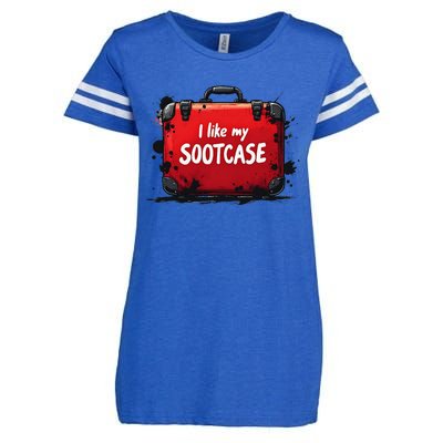 I Like My Sootcase Suitcase Funny Trump Victory 2024 Meme Enza Ladies Jersey Football T-Shirt