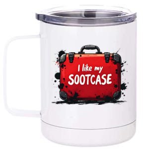 I Like My Sootcase Suitcase Funny Trump Victory 2024 Meme 12 oz Stainless Steel Tumbler Cup