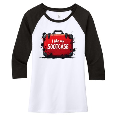 I Like My Sootcase Suitcase Funny Trump Victory 2024 Meme Women's Tri-Blend 3/4-Sleeve Raglan Shirt