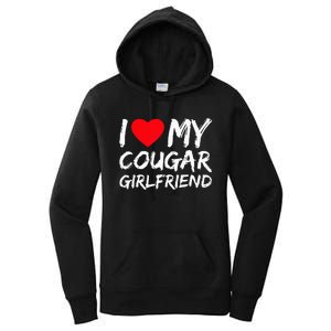 I Love My Cougar Girlfriend I Heart My Cougar Girlfriend GF Women's Pullover Hoodie