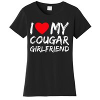 I Love My Cougar Girlfriend I Heart My Cougar Girlfriend GF Women's T-Shirt