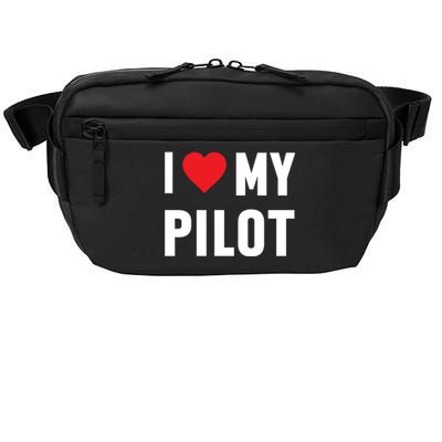 I Love My Pilot Pilot Wife Great Gift Crossbody Pack