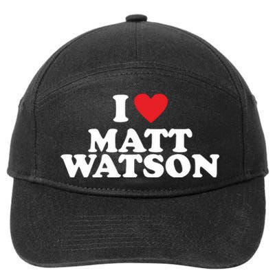 I Love Matt Watson 7-Panel Snapback Hat