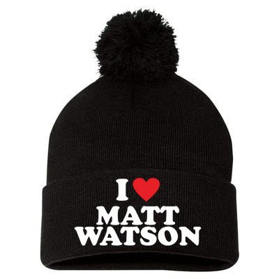 I Love Matt Watson Pom Pom 12in Knit Beanie