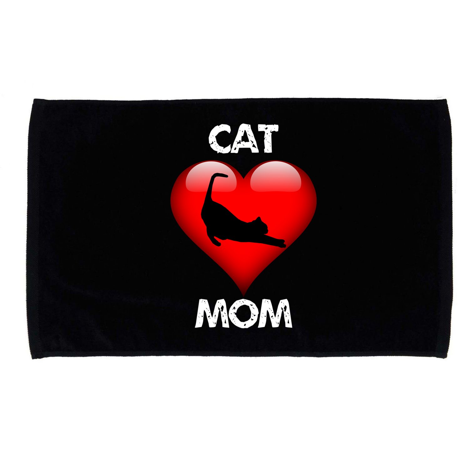 I Love My Cat Cat Mom Gift Microfiber Hand Towel