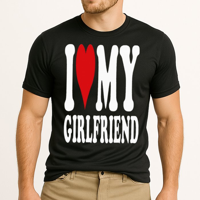 I Love My Girlfriend Gf I Heart My Girlfriend GF Cooling Performance Crew T-Shirt