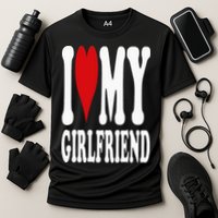 I Love My Girlfriend Gf I Heart My Girlfriend GF Cooling Performance Crew T-Shirt