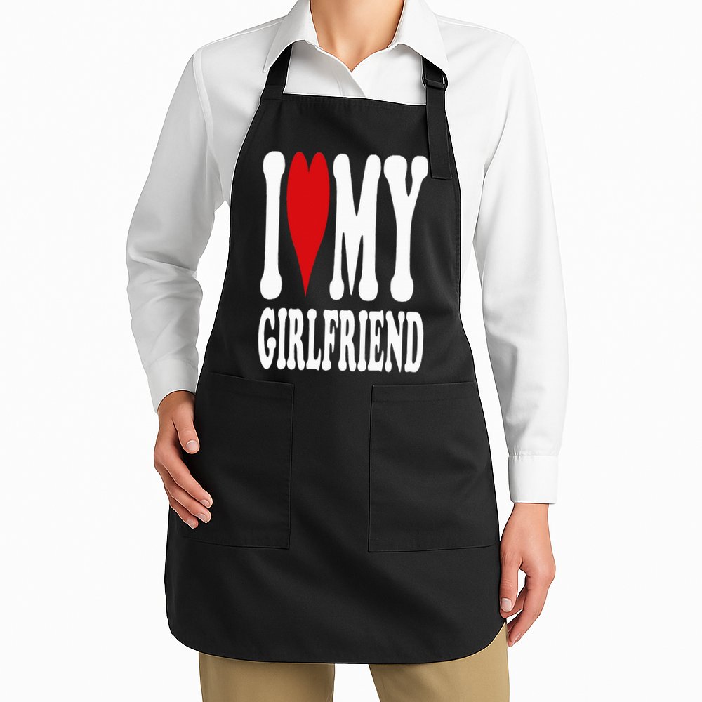 I Love My Girlfriend Gf I Heart My Girlfriend GF Apron